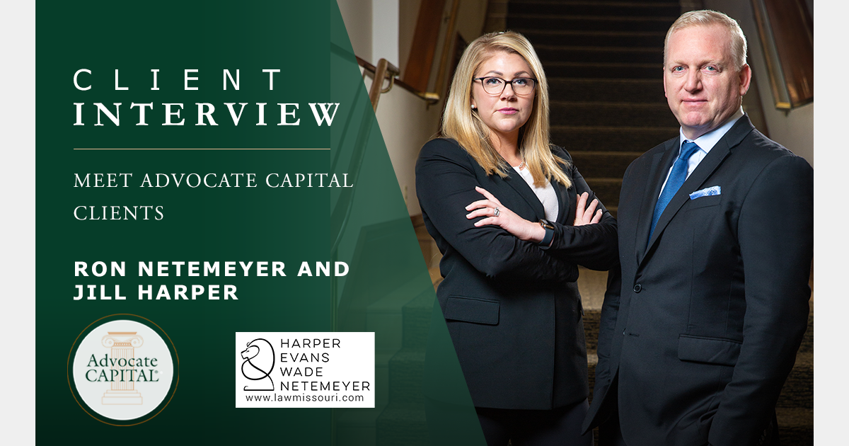 Meet Advocate Capital Client Jill Harper and Ron Netemeyer