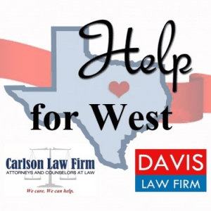 Texas Law Firms Provide Aide to Victims of the West, Texas Tragedy