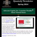 Advocate Capital, Inc. Debuts New Quarterly Newsletter