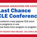 Louisiana Association for Justice 2015 Last Chance CLE Conference