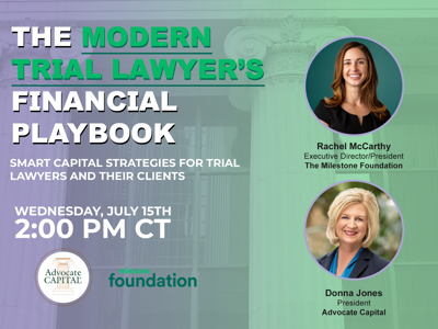 Upcoming Webinar: The Modern Trial Lawyer's Financial Playbook