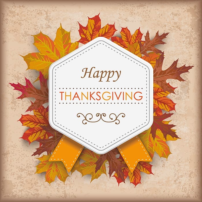 Holiday Hours: Happy Thanksgiving!