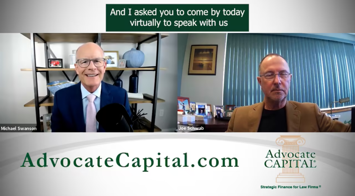Meet Advocate Capital Client Joe Schwab