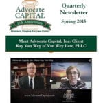 Advocate Capital, Inc. Spring 2015 Newsletter is Here!