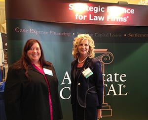 Advocate Capital Inc. representatives Kelly O'Leary and Donna Jones at FJA