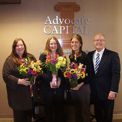 Special thanks to Advocate Capital Inc. employees Kelly, Lisa and Claire