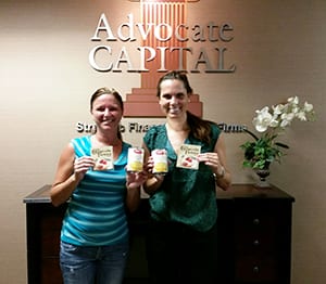 Advocate Capital, Inc. 1st place cornhole tournament