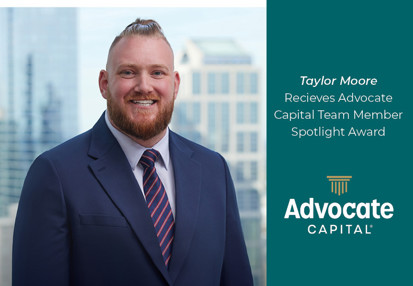 Taylor Moore Receives Advocate Capital Team Member Spotlight Award