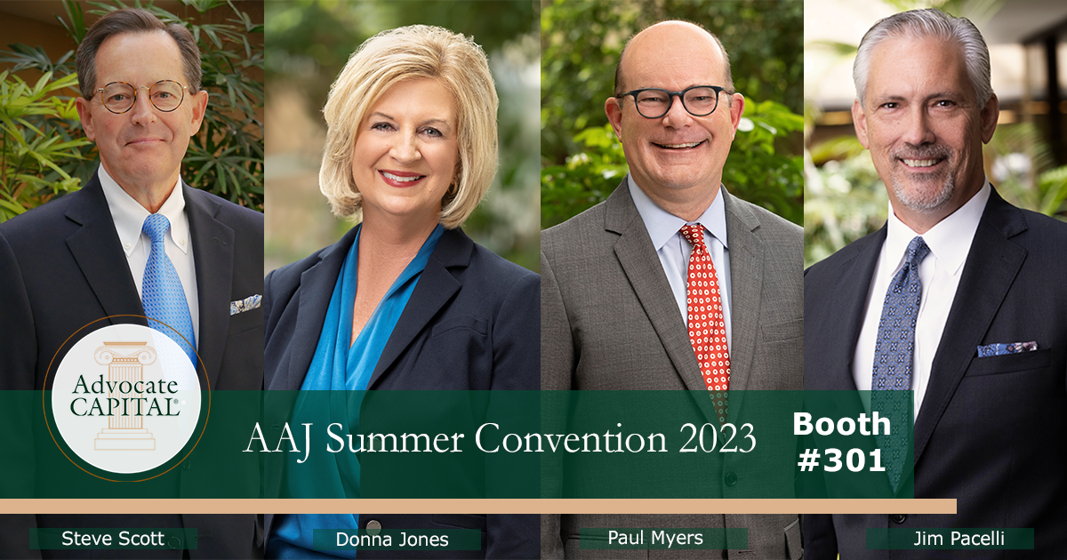 Headed to Philadelphia for AAJ Summer! Advocate Capital, Inc.